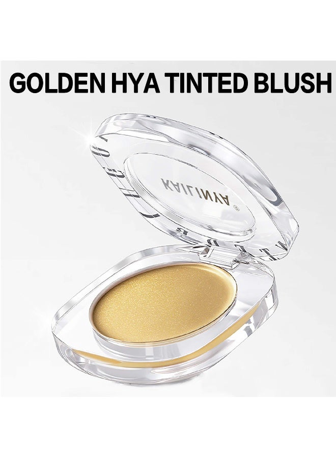 KAILINYA Temperature-adjustable lip and cheek dual-purpose cream, long-lasting eye shadow, shimmering lipstick, contouring, highlighting, color-changing blush, 6g - Image 2